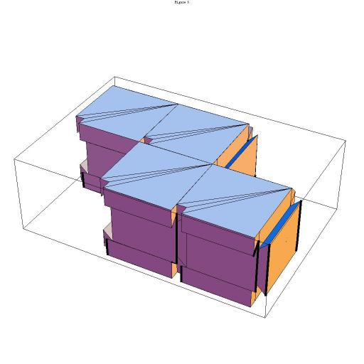 One Cubic Cell Traversing Two Rows